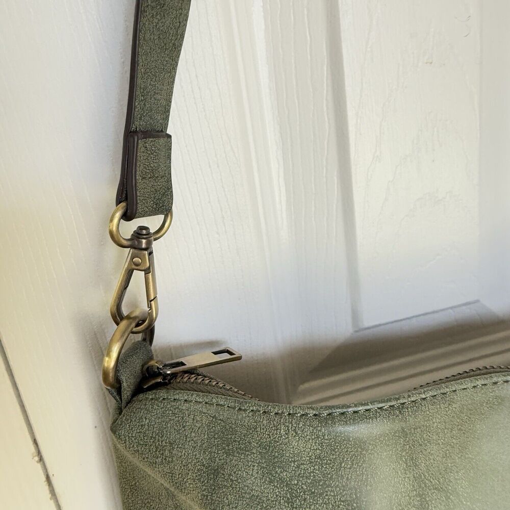 Joy Susan Synthetic Leather Green Shoulder Bag - Picture 12 of 16